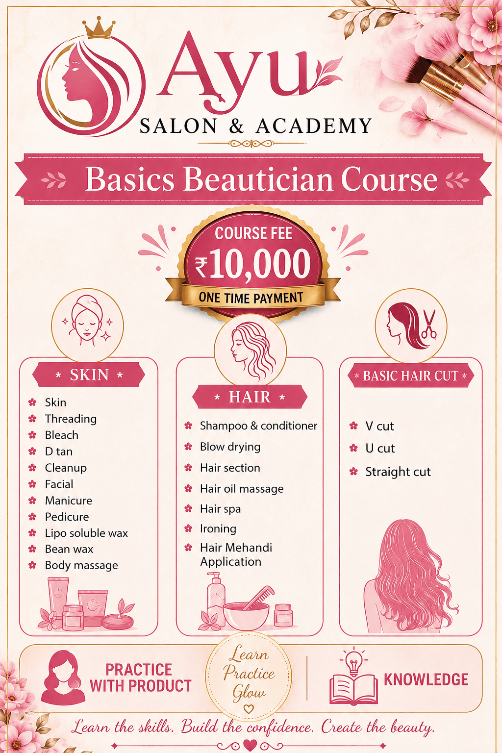 Ayushi beaty salon hero visual